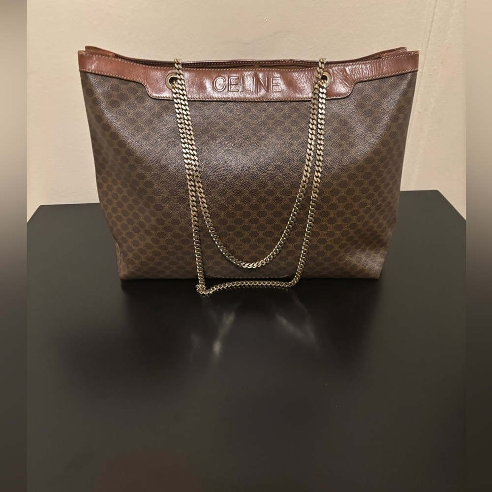 Celine Macadam chain tote
